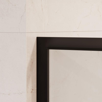 Душевая перегородка RGW WA-11B 1000, стекло с рисунком (шелкография), профиль черный фото в интернет-магазине Русалия