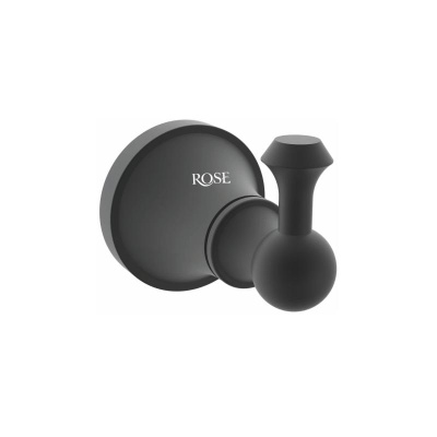 Крючок для ванной комнаты Rose RG1911H, черный фото в интернет-магазине Русалия