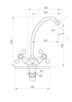 Смеситель для кухни FAUZT FZs-211-06 тип См-МДЦБА фото в интернет-магазине Русалия