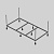 Каркас для прямоугольных ванн 140 см CN05T140 фото в интернет-магазине Русалия
