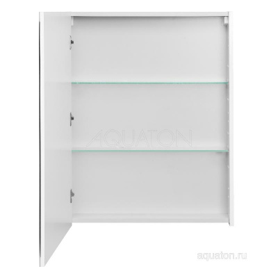 Зеркальный шкаф AQUATON Нортон 65 белый 1A249102NT010 фото в интернет-магазине Русалия