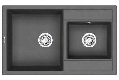 Кухонная мойка GRANULA (8201, ГРАФИТ) фото в интернет-магазине Русалия
