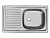 Кухонная мойка UKINOX Классика CLM760.435 ---5K 1R, 43,5*76 фото в интернет-магазине Русалия
