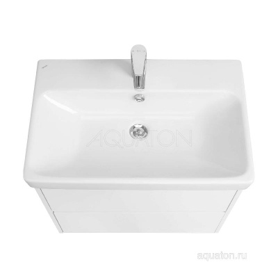 Тумба под раковину AQUATON Сканди 70 белый матовый, белый глянец 1A251801SD010 фото в интернет-магазине Русалия