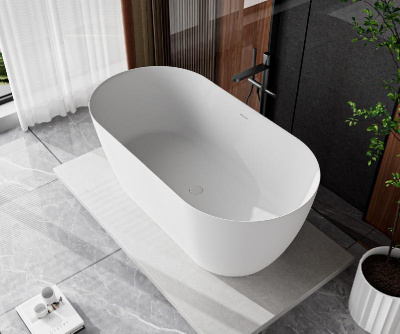 Ванна из искусственного камня Solid Surface CEZARES CZR-RELAX-150-75-57-SSB фото в интернет-магазине Русалия