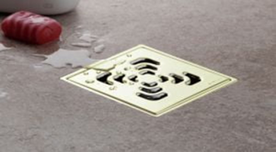 Точечный трап Pestan Confluo Standard 15х15 Square Gold (13000136) фото в интернет-магазине Русалия