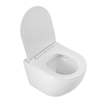 Унитаз подвесной безободковый SFERA-R BB046CHR/SC с сиденьем-микролифт Belbagno фото в интернет-магазине Русалия