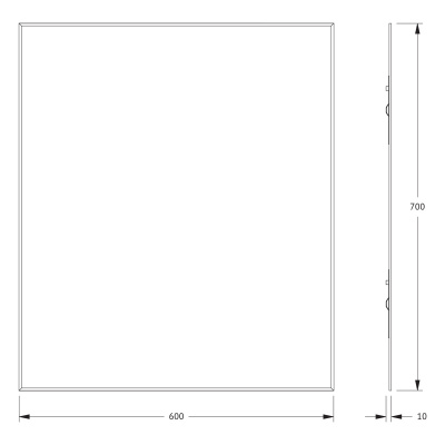Зеркало настенное с фацетом Standard EVOFORM 60x70 см, BY 0214 фото в интернет-магазине Русалия