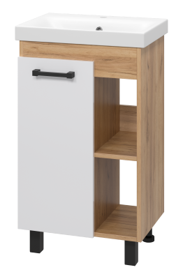 Тумба Крафт 50 с раковиной Cersanit Moduo Slim 50 Misty фото в интернет-магазине Русалия