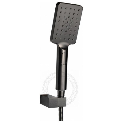 Душевая система встраиваемая FILARETE Waterfall FL1010BG, графит фото в интернет-магазине Русалия