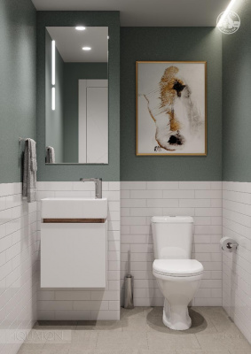 Тумба под раковину AQUATON Эклипс М подвесная эбони светлый левая 1A172801EK49L фото в интернет-магазине Русалия