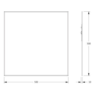 Зеркало настенное с фацетом Standard EVOFORM 50x50 см, BY 0206 фото в интернет-магазине Русалия