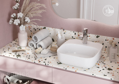 Раковина Santek Одри Soft 420х420 отверстие под смеситель 1WH501709 фото в интернет-магазине Русалия