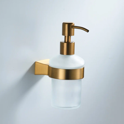 Дозатор жидкого мыла Shevanik SG5744G, золотой сатин фото в интернет-магазине Русалия