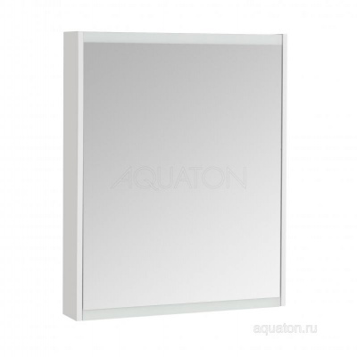 Зеркальный шкаф AQUATON Нортон 65 белый 1A249102NT010 фото в интернет-магазине Русалия