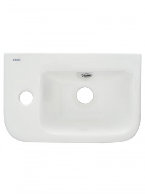 AQM5006L Умывальник с отверстием под смеситель. Левый. 375х245х135 фото в интернет-магазине Русалия