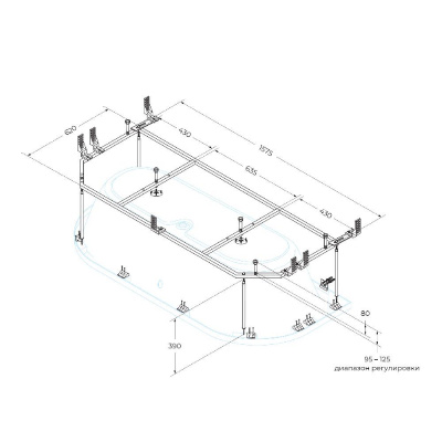 Металлический каркас CEZARES METAURO-MF фото в интернет-магазине Русалия