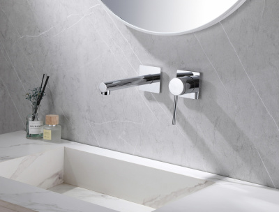 Смеситель ABBER Emotion AF8812 для раковины скрытого монтажа, хром фото в интернет-магазине Русалия