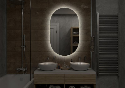 Зеркало Титавин 650x1100 ТИТ-02-65/110-14 Misty фото в интернет-магазине Русалия