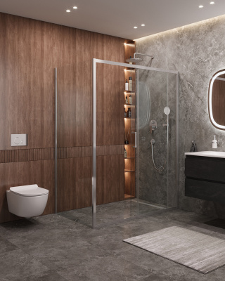 Душевой уголок CEZARES MOLVENO-AH-11-160/100-C-Cr-IV фото в интернет-магазине Русалия