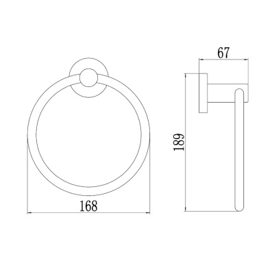 Кольцо для полотенец Savol S-005660C, матовое золото фото в интернет-магазине Русалия