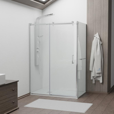 Душевой уголок RGW TO-44-1 (TO-14 + Z-060-2) 1200x900, профиль хром, стекло прозрачное фото в интернет-магазине Русалия