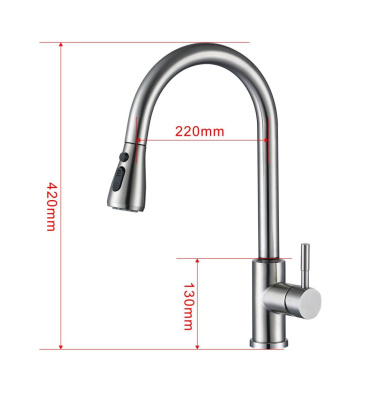 Смеситель для кухни ESKO (TSS 519) фото в интернет-магазине Русалия