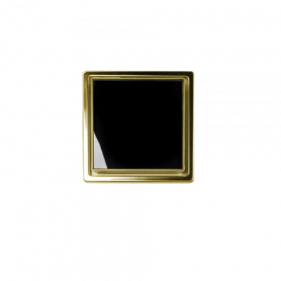 Точечный трап Pestan Confluo Standard 15х15 Black Glass Gold (13000153) фото в интернет-магазине Русалия