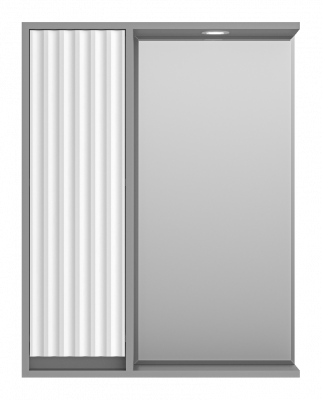 Зеркальный шкаф Balaton 65 левый (комбинированный) BAL-04065-01-01Л Brevita фото в интернет-магазине Русалия