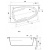 Ванна акриловая Joanna 140х90 левая P-WA-JOANNA*140-L Cersanit фото в интернет-магазине Русалия