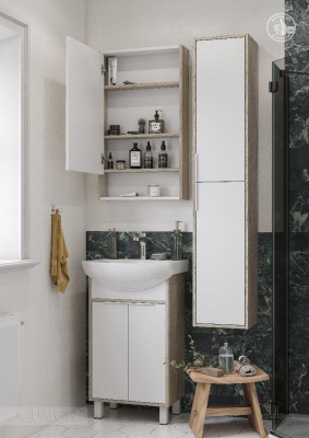 Тумба под раковину AQUATON Рико 50 белый, ясень фабрик 1A212401RIB90 фото в интернет-магазине Русалия