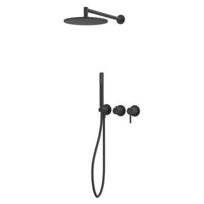 Система для душа скрытого монтажа WHITECROSS Y YSET13BL (черный мат) фото в интернет-магазине Русалия