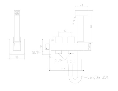 Смеситель для гигиенического душа Savol (S-FXQ011C) фото в интернет-магазине Русалия