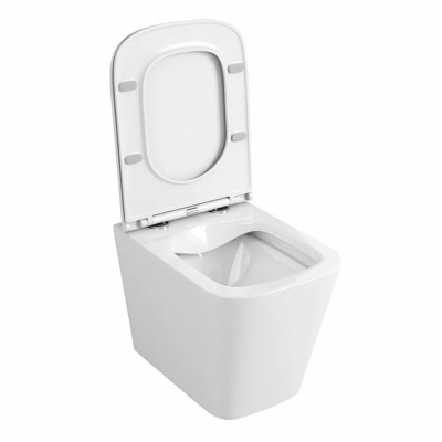 Унитаз подвесной безободковый Heis SH0302 с сиденьем-микролифт SHRUDERS фото в интернет-магазине Русалия