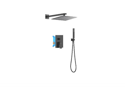 Set 3 в 1 душевой комплект AQUATEK, матовый черный AQ1672MB ЛИБРА фото в интернет-магазине Русалия