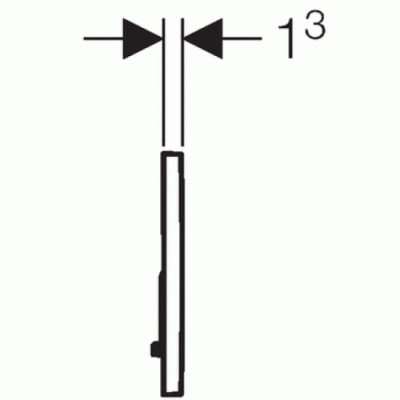 Клавиша смыва Geberit 115.770.21.5 Sigma 01, хром глянцевый Geberit фото в интернет-магазине Русалия