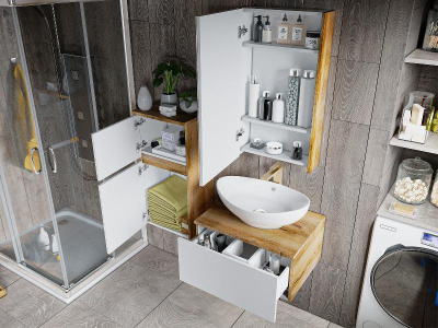 Зеркальный шкаф Ива 45 левый П-Ива04045-01Л Misty фото в интернет-магазине Русалия