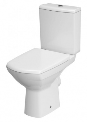 Унитаз безободковый с сиденьем-микролифт Carina Clean On KO-CAR011-3/5-COn-DL Cersanit фото в интернет-магазине Русалия