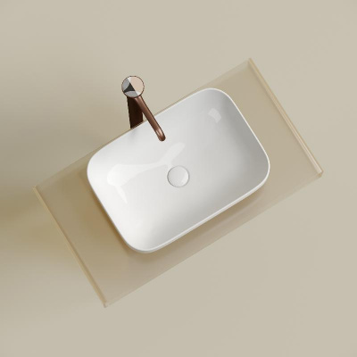 Умывальник чаша накладная прямоугольная Element 500*359*145мм CN6055 Ceramica Nova фото в интернет-магазине Русалия