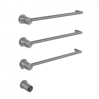 Полотенцесушитель электрический ABBER Charme AH4003BST сталь брашированная фото в интернет-магазине Русалия