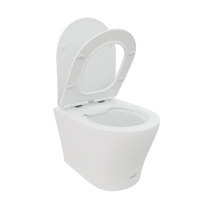 Унитаз ADIGE Aria MW ТЕРМООБЖИГ (не плёнка) подвесной безободковый белый матовый Ceruttispa CT9245 (490х360х355) фото в интернет-магазине Русалия