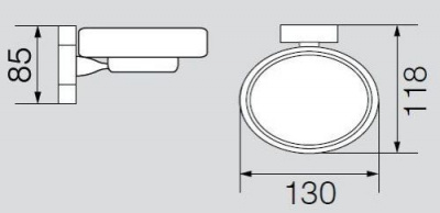 Мыльница настенная VR.STD-7750.BR Stanford Bronzo Veragio фото в интернет-магазине Русалия