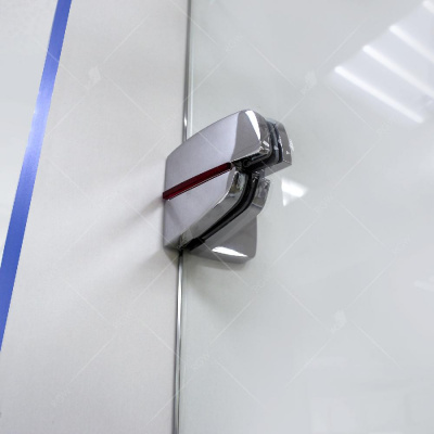 Душевая дверь RGW SA-01 1200, стекло прозрачное, профиль хром-красный фото в интернет-магазине Русалия