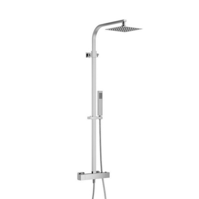 Термостатическая душевая система наружного монтажа EXCELLENT Rain Termo Square ARAC.SY.108CR (хром) фото в интернет-магазине Русалия