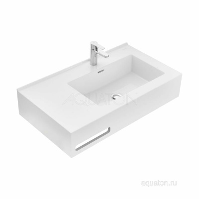 Раковина AQUATON Квадро Про 80 правая 1A734331QA01R фото в интернет-магазине Русалия