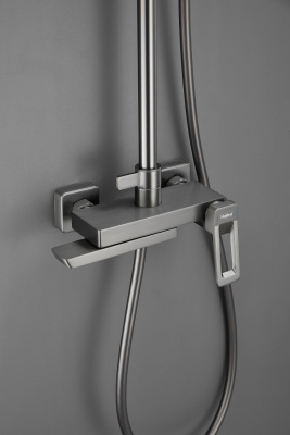 Душевая система HAIBA цвет: оружейная сталь (HB24732-3) фото в интернет-магазине Русалия