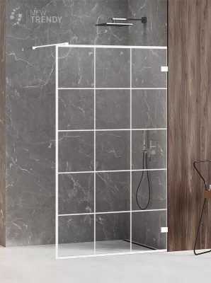 Душевое ограждение NEW TRENDY AVEXA WHITE 110x200 EXK-2986 (белый) фото в интернет-магазине Русалия