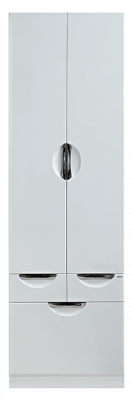 Шкаф - пенал Орхидея 60 с бельевой корзиной П-Жас05060-011К2Я Misty фото в интернет-магазине Русалия