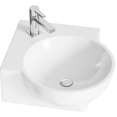 Напольная тумба 45 Rio белый Rio.01.04 + умывальник Дельта 4640021061435 Aqwella фото в интернет-магазине Русалия