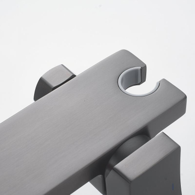 Гигиенический душ со смесителем Shevanik S6105T-1, оружейная сталь фото в интернет-магазине Русалия